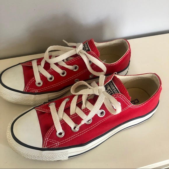 Unisex Converse All Star Low Sneaker Red - Picture 1 of 7
